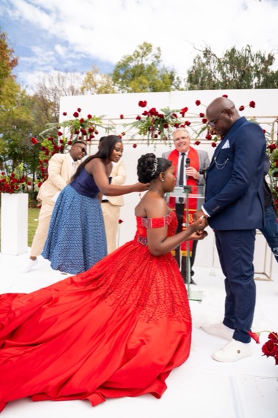 Wedding ceremony by Dr. Gerrit Rademeyer in Carolina
